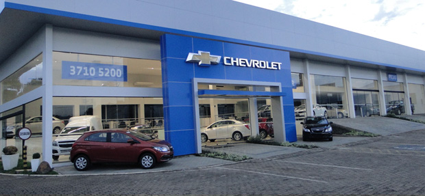 Fachada concessionária Chevrolet  J.A. Spohr