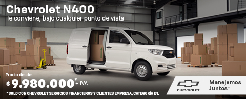 Oferta Empresa Chevrolet Coseche - Impulsa tu Empresa con la Chevrolet N400 - Precio a partir de $9.980.000*