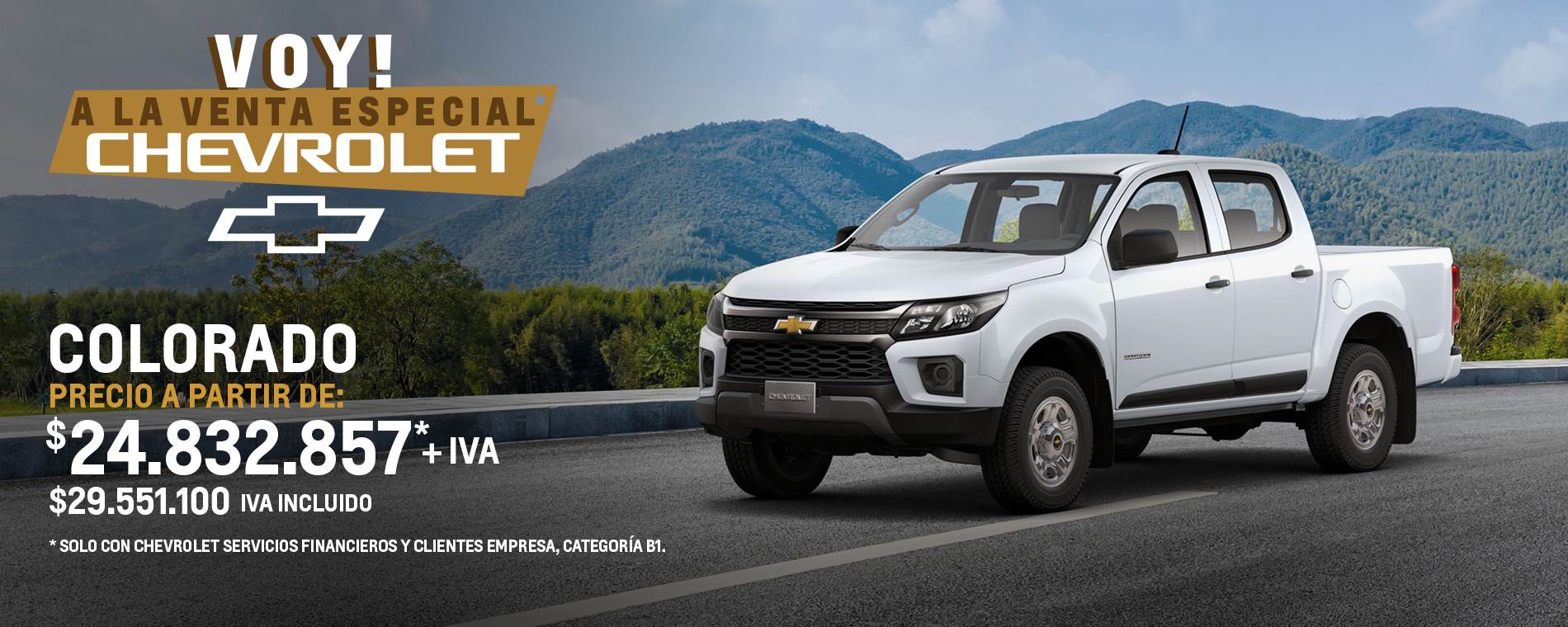 Chevrolet Summit Motors - Venta especial Colorado