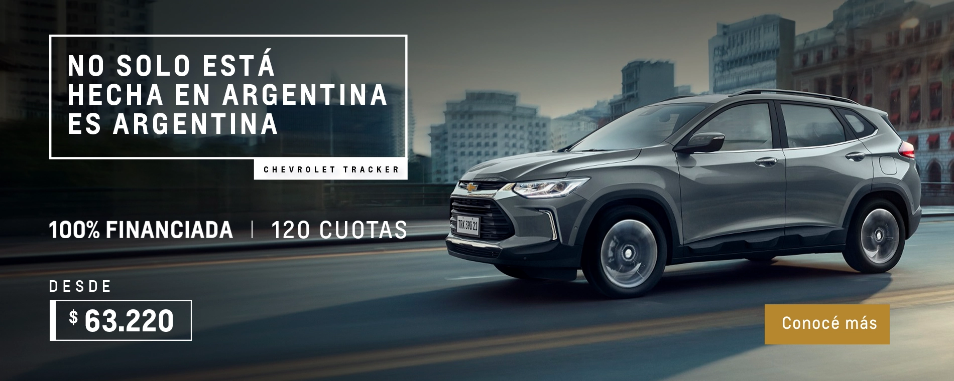 Plan Tracker. 100% financiada y hasta 120 cuotas