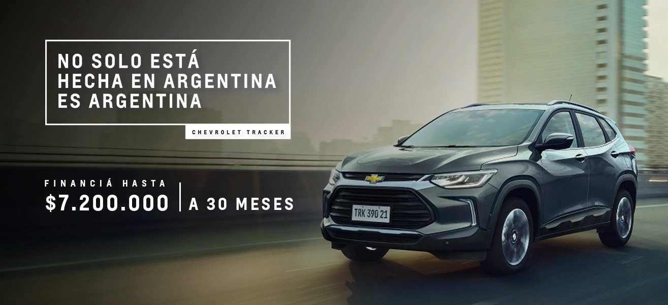 Chevrolet Tracker| Financiá hasta $7.200.000 a 30 meses