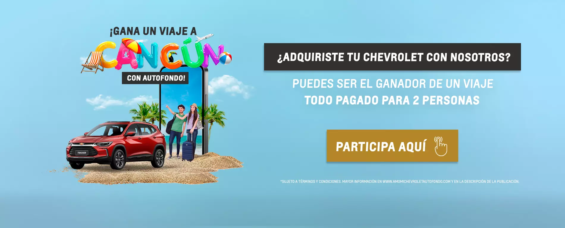 ¡Autofondo te lleva a Cancún!