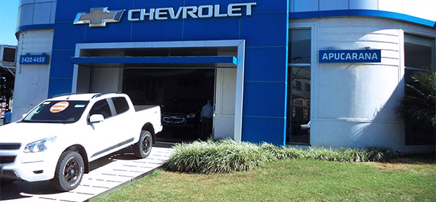 Fachada concessionária Chevrolet Apucarana.