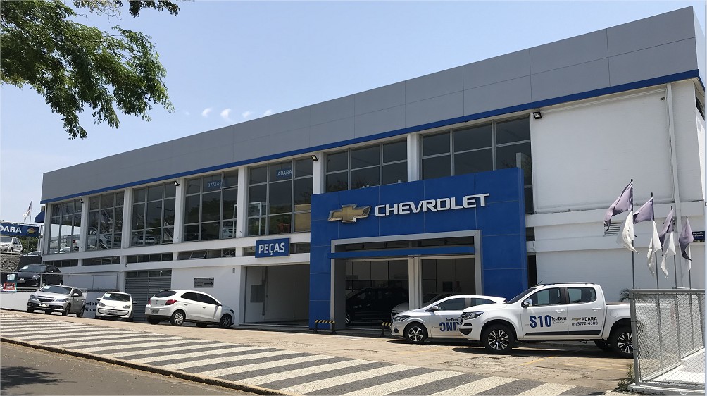 Fachada concessionária Chevrolet Adara Trevo