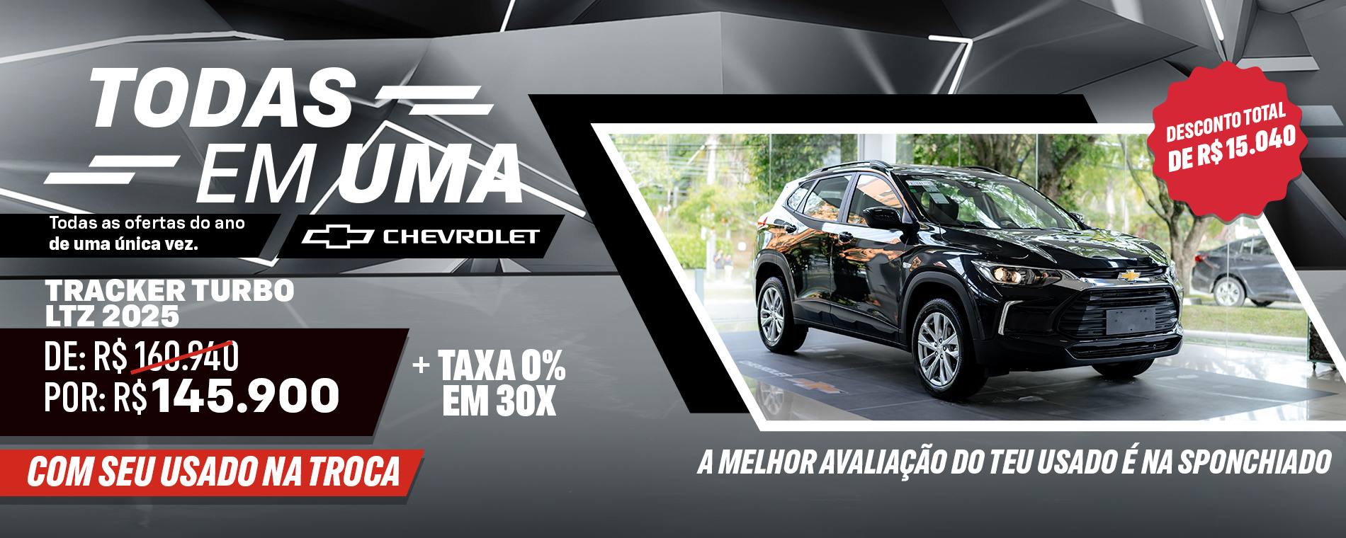 Oferta Final de Ano Chevrolet Tracker 2025 LTZ