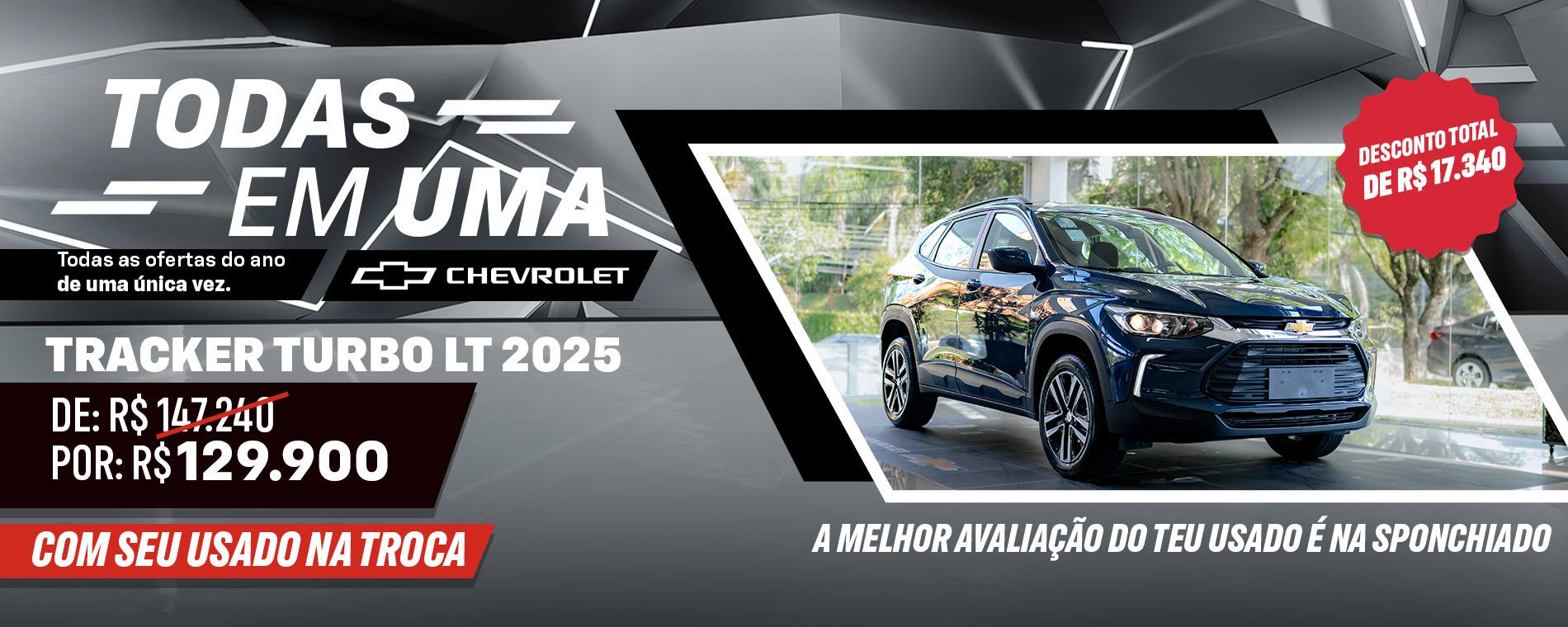 Oferta Final de Ano Chevrolet Tracker 2025 LT