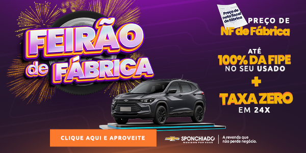 Veja as Ofertas Chevrolet da Sponchiado Jardine Bento Gonçalves