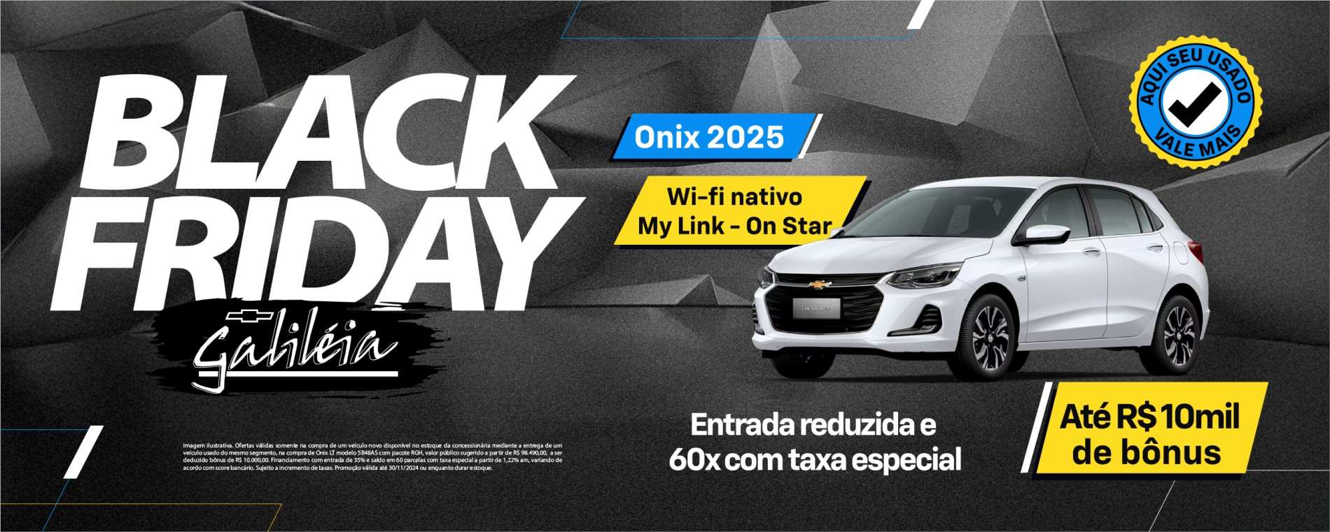 Black Friday Galileia Onix